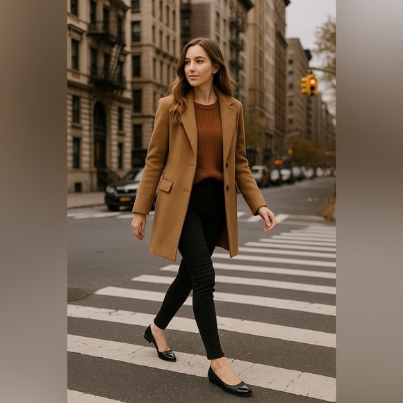 DV by Dolce Vita Malanie Black Vegan Leather Cap-Toe Flats Women’s Size 7 NWT - Picture 2 of 11